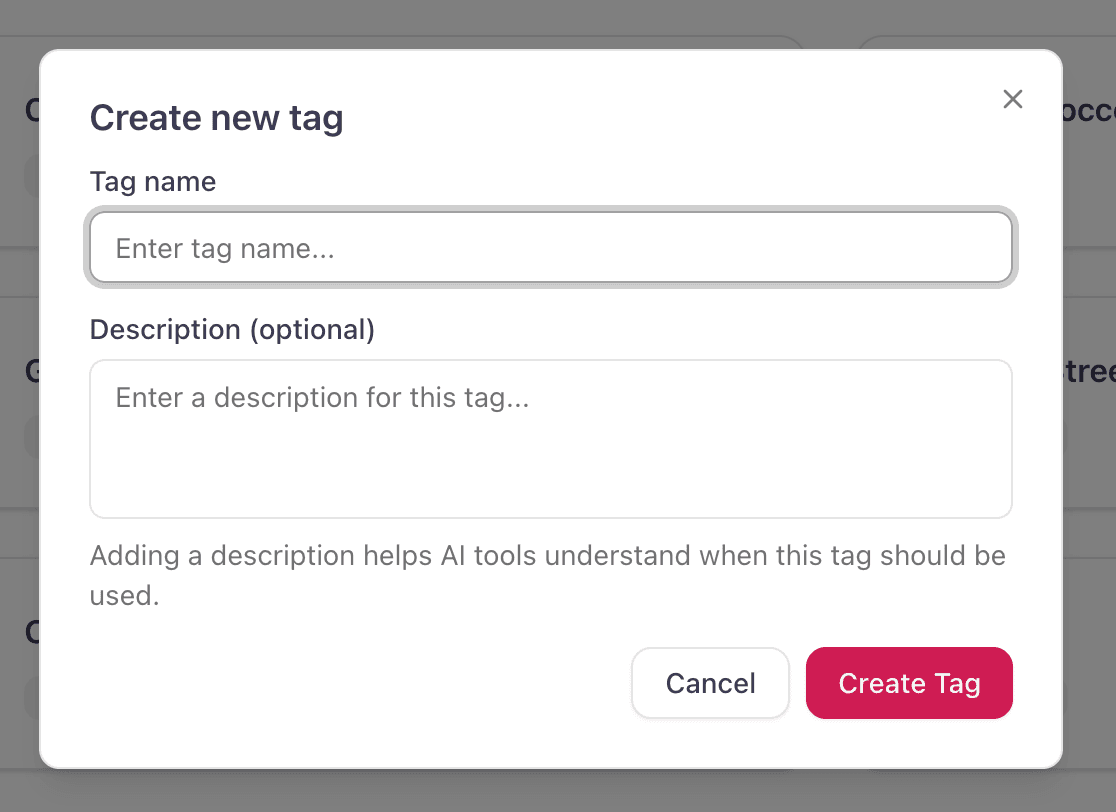 Mit Tags organisieren