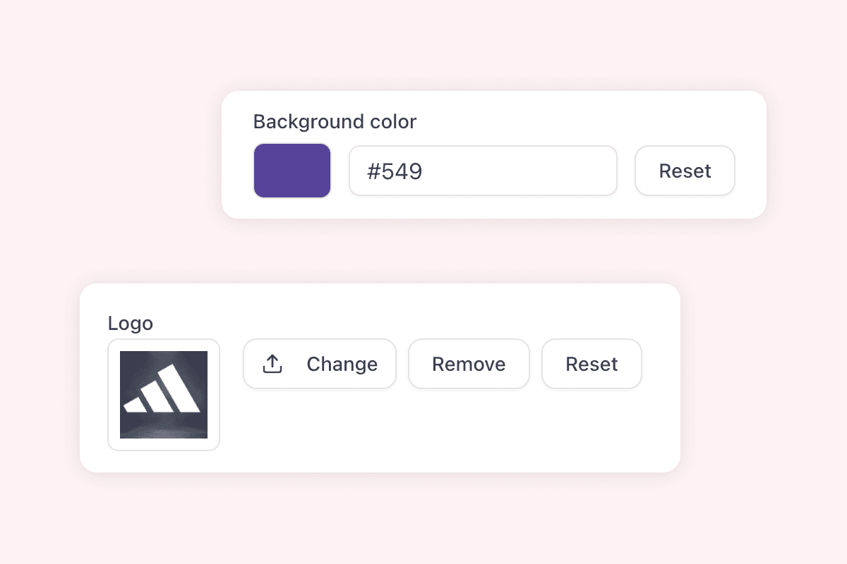 Report with logo and brand colors